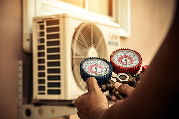 Professional Air Conditioning Service technician working in Edgewater, FL